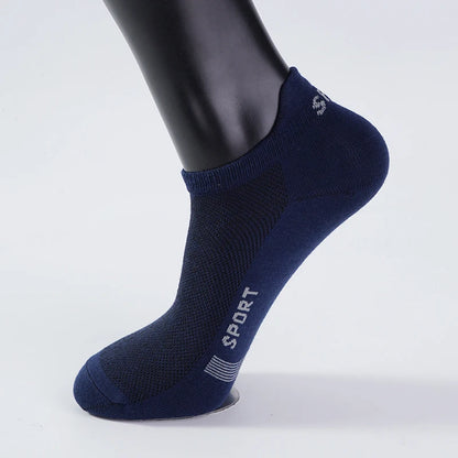 4 Pairs Man Cotton Short Socks Fashion Breathable Mesh Men Comfortable Casual Ankle Sock Pack Male Street Fashions