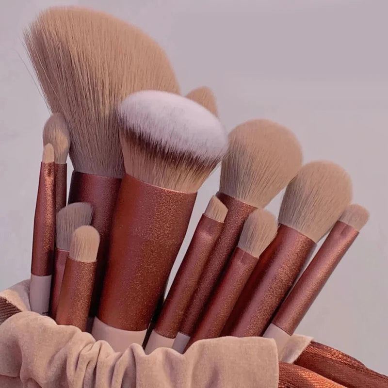 13 soft makeup brushes set cosmetic foundation