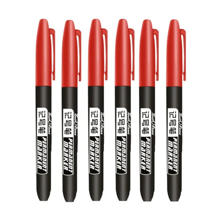 1-20Pcs Permanent Marker Pen Drawing Markers Oil-Based Waterproof Black Blue Red Ink Sketch Pens Stationery Art School Supplies
