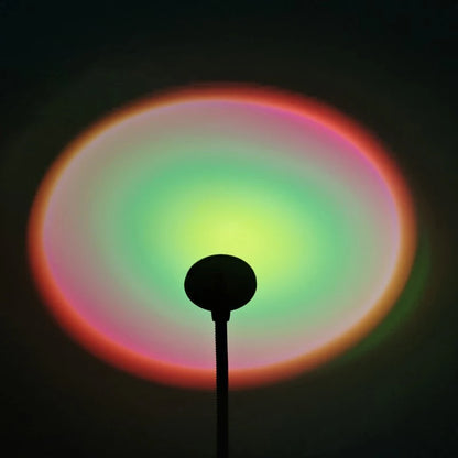 Sunset Photography Light USB Rainbo LED Light Mobile Phone Self  Neon Night Light Projector Photography Wall Atmosphere Light