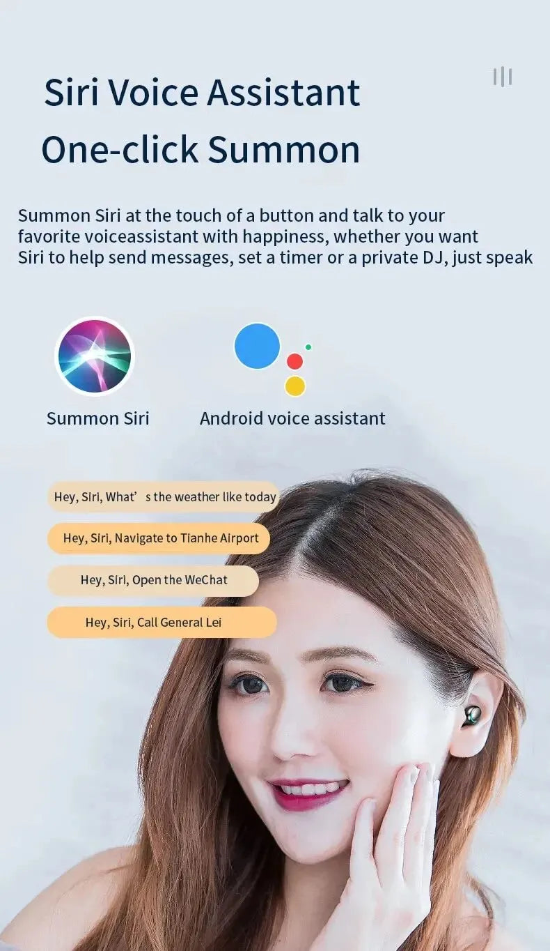 F9 Wireless Bluetooth Headphones Tws Waterproof Earbuds