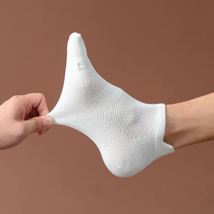 4 Pairs Man Cotton Short Socks Fashion Breathable Mesh Men Comfortable Casual Ankle Sock Pack Male Street Fashions