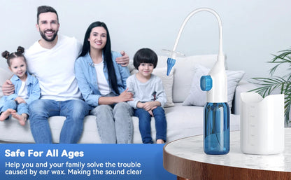 Ear Wax Removal Tool Manual Ear Irrigation Flushing System Safe and Effective Ear Cleaner for Adults Kids Cleaning Washer Kit