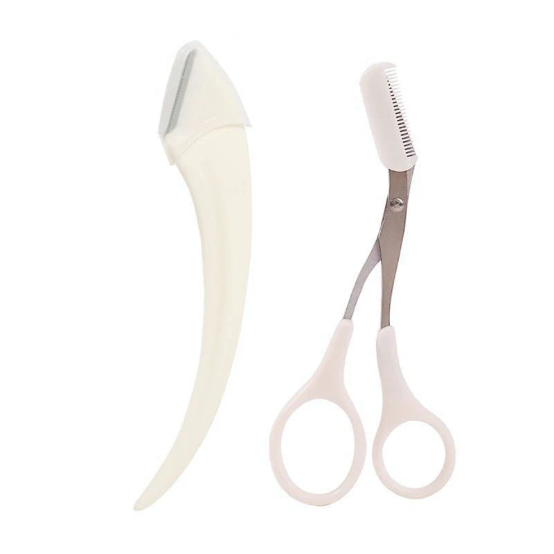 Eyebrow Trimming Knife Face Razor For Women Eyebrow Scissors