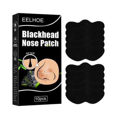 10pcs/Box Blackhead Remover Nose Strips Nasal Patch Deep Cleaning Shrink Pores Acne Treatment Nose Blackhead Mask Strip Skincare