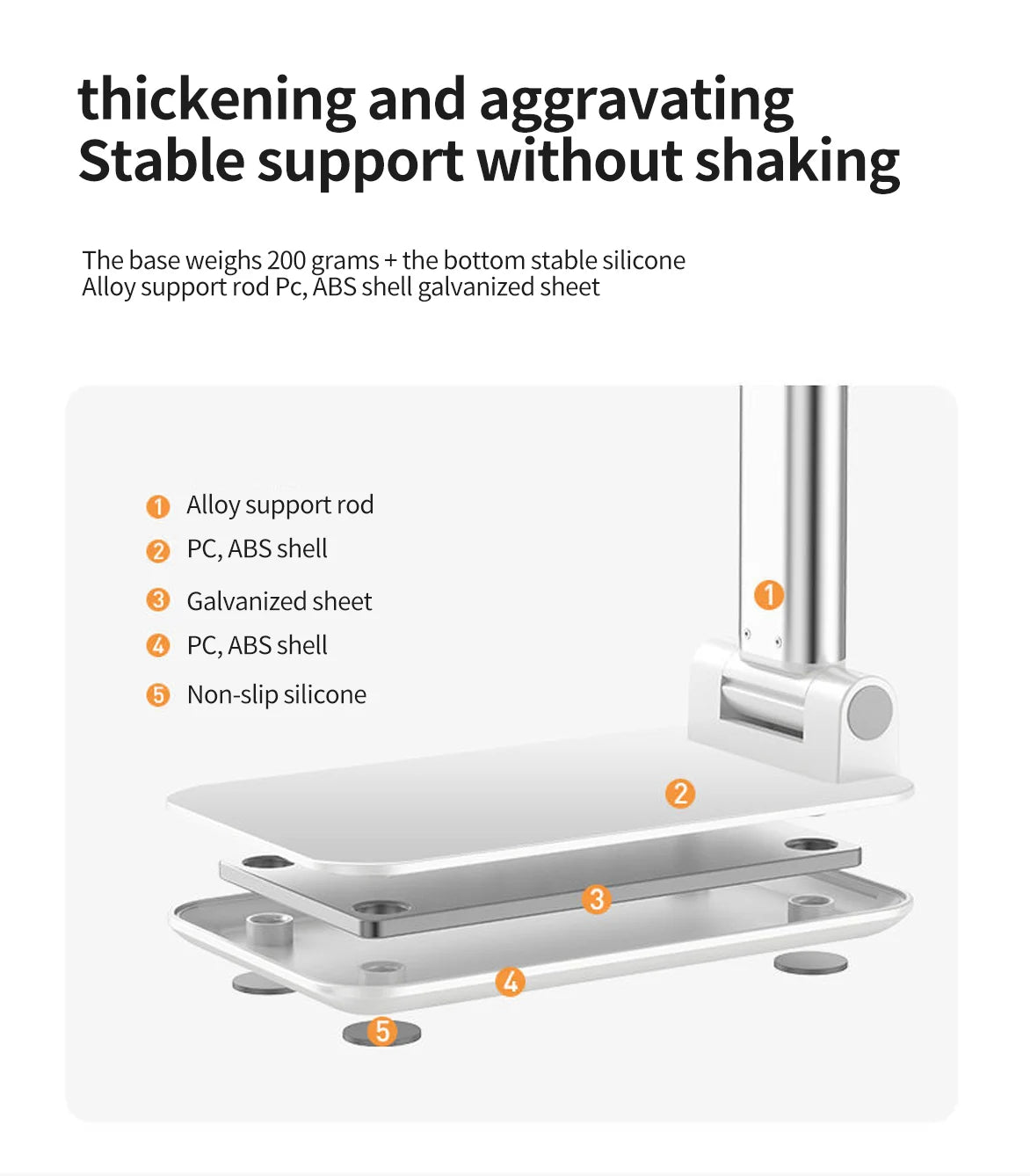 Desk Mobile Phone Holder Stand For IPhone IPad Xiaomi