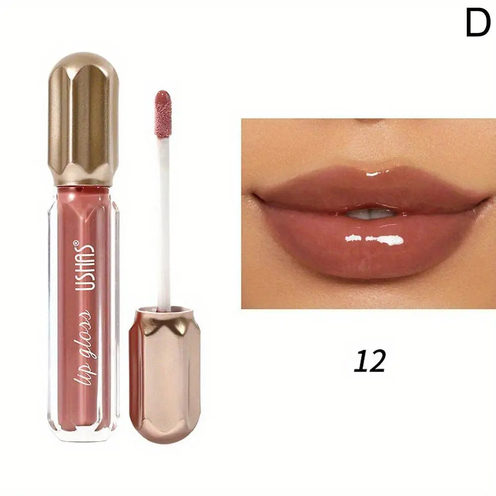 6 Color Mirror Pearl Lip Gloss Waterproof Long Lasting Moisturizing Liquid Lipstick Shimmery Glitter Lip Gloss Women Lip Makeup