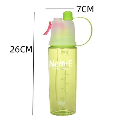 20.3oz Sports Water Bottle Portable Leakproof Spray Water Cup Durable BPA Free Plastic Drinking Jug Outdoor Travel Gym Drinkware