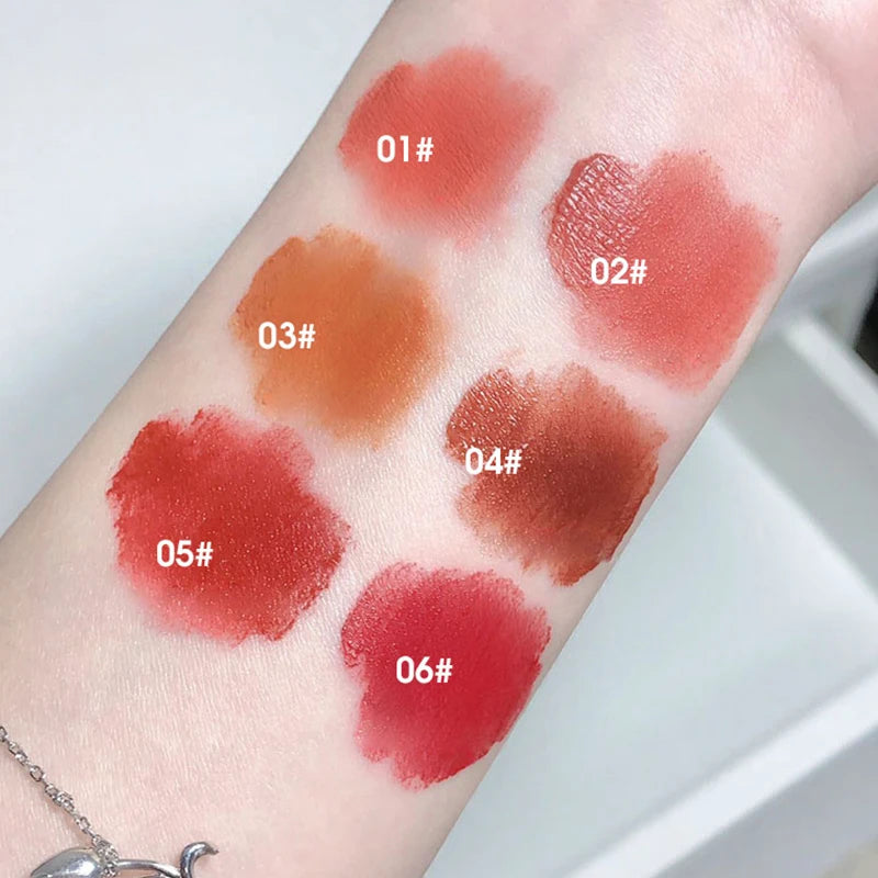 Gege Bear Adorable Rabbit Velvet Lip Mud — Matte Finish, Long-Lasting, Non-Transfer Lip Lacquer for a Whiter Appearance