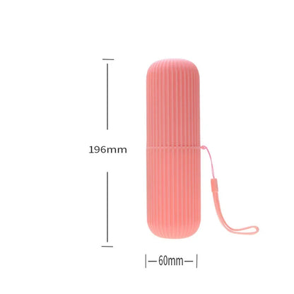 Travel Portable Toothbrush Cup Bathroom Toothpaste Holder Storage Case Box Organizer Travel Toiletries Storage Cup New Creative