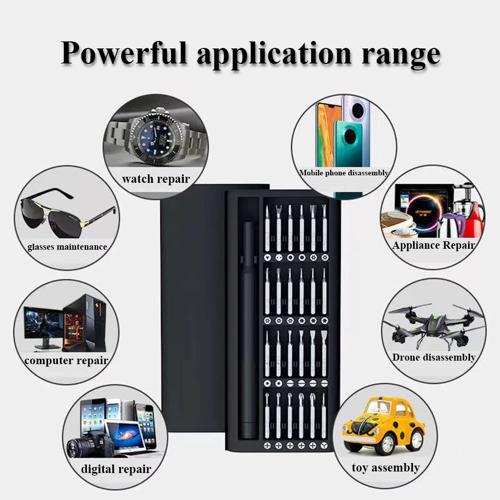 25 In 1 Screwdriver Set Precision Magnetic Screw Driver Bits Mini Tool Case Dismountable For Smart Home PC Phone Repair