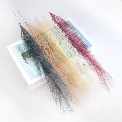 10Pcs Artificial Pampas Grass Bouquet For Home Wedding Decoration Party Room Decor Bedroom DIY Flower Wall Vase Fake Plant Reed