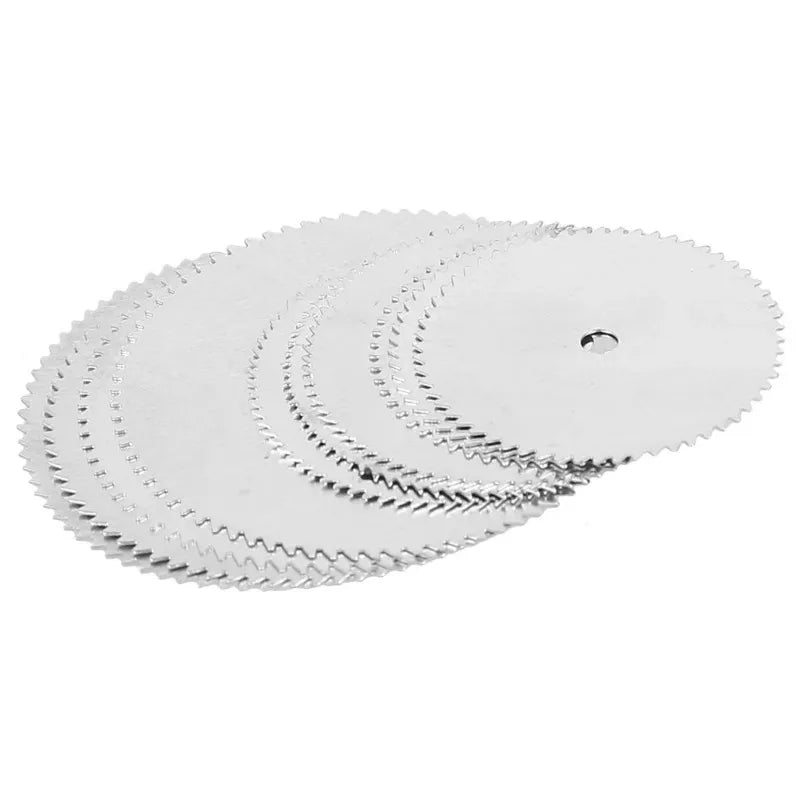 11PCS Set Mini Circular Saw Blades - Stainless Steel Cutting Discs for Wood - Compatible with Rotary Electric Tools