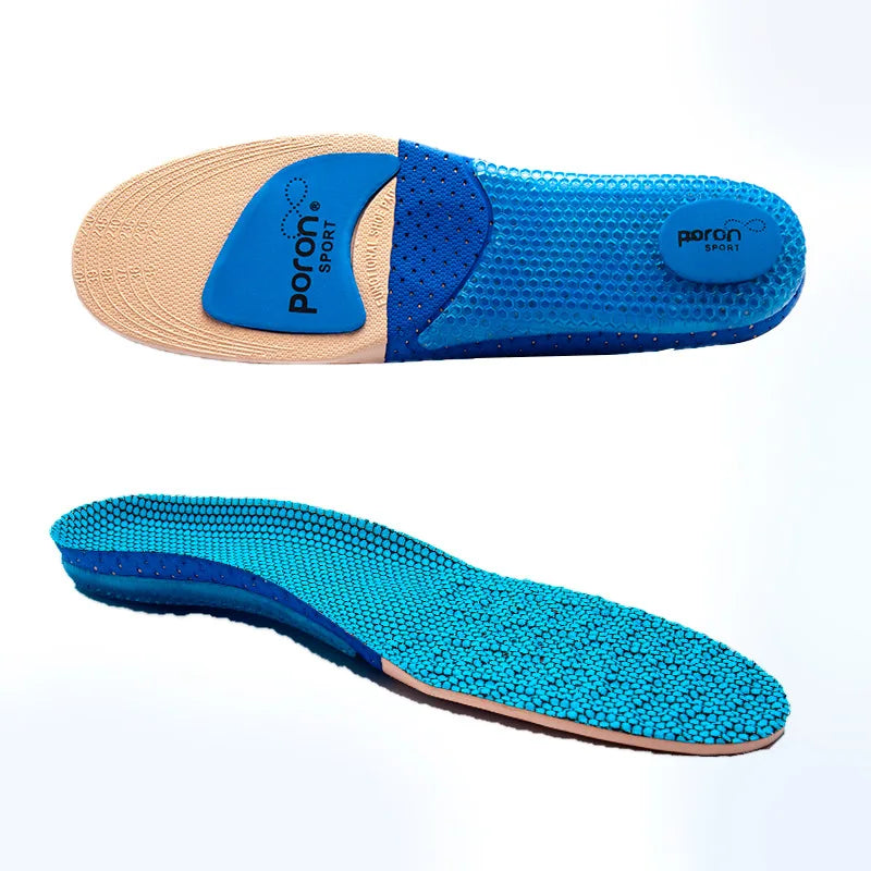 1Pair Sport Silicone Insoles for Shoes High Elastic Shock-absorbing Insole for Feet Arch Support Orthopedic Men Women Shoe Sole