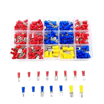 280pcs Wire Connector Kit Male Female Insulated Terminals Cold Crimp Terminals Assorted Crimp Terminals Spade Butt Connector Kit