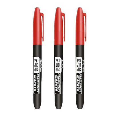 1-20Pcs Permanent Marker Pen Drawing Markers Oil-Based Waterproof Black Blue Red Ink Sketch Pens Stationery Art School Supplies
