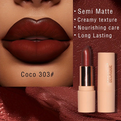Bare Matte Silky Matte Lipstick Long-lasting Waterproof and glossy finish, Easy to color