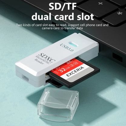 2 In 1 USB 3.0 2.0 Micro SD TF Card Reader High Speed Data Transmission