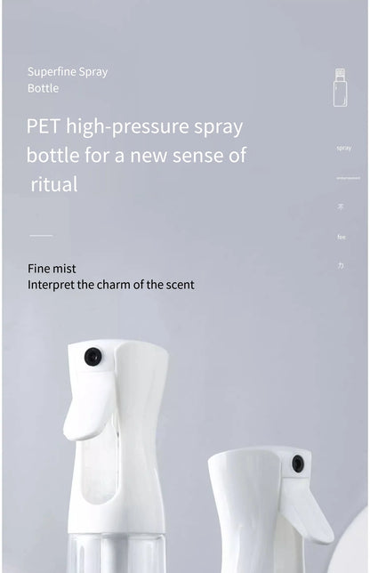 Spray bottle continuous high pressure water refill dilution fine mist atomizing spray bottle pressed refill water bottle size op
