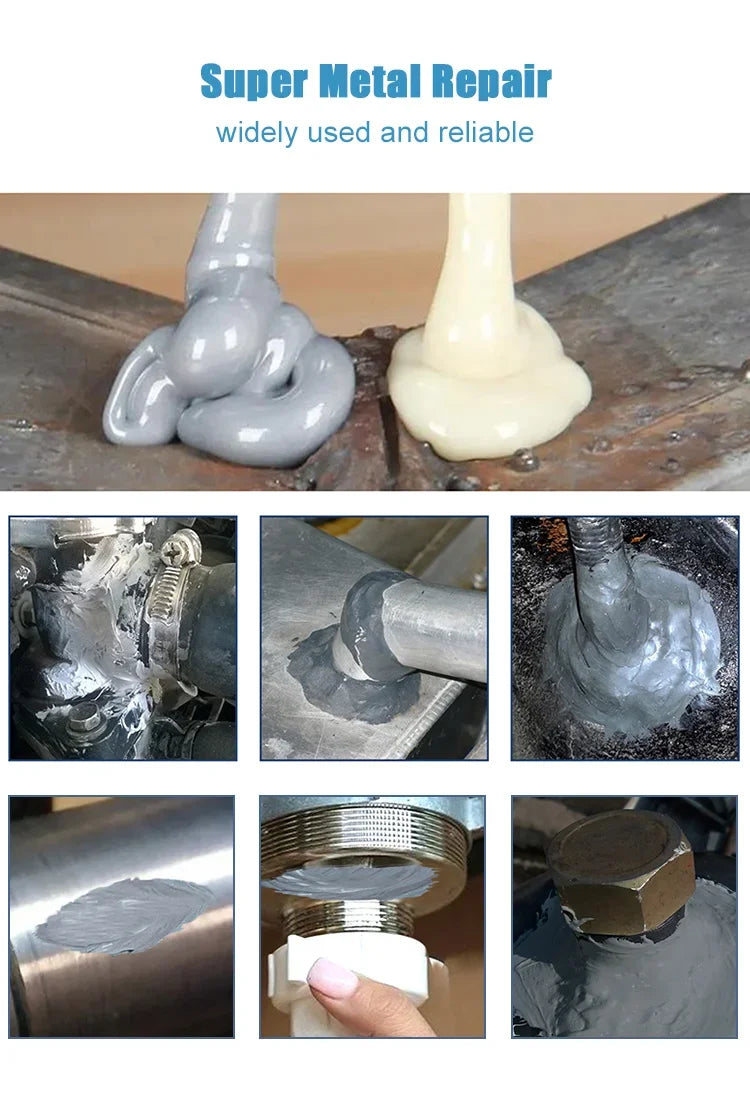 AB Type Casting Repair Glue High Temperature Resistant Liquid Metal Welding Filler Metal Repair Glue Tools Caulking Agent Super