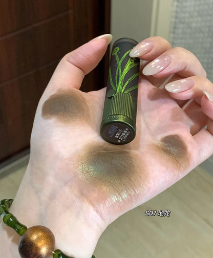 Girlcult Herbal Compendium Glitter Lipstick Green Shimmer Lipgloss Matte Velvet Lip Clay Moisturizing Longlasting Nostickup