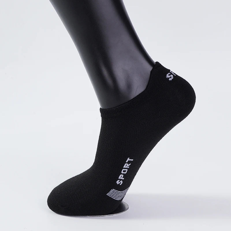 4 Pairs Man Cotton Short Socks Fashion Breathable Mesh Men Comfortable Casual Ankle Sock Pack Male Street Fashions