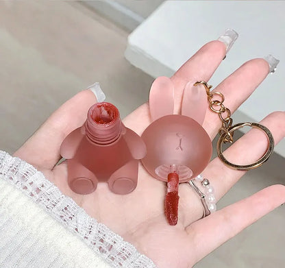Gege Bear Adorable Rabbit Velvet Lip Mud — Matte Finish, Long-Lasting, Non-Transfer Lip Lacquer for a Whiter Appearance