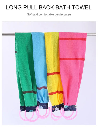 Bath Washers A Long Back Pulled Stripping and Scrubbing Bath Towel for Rubbing Wash and Rub Dirt