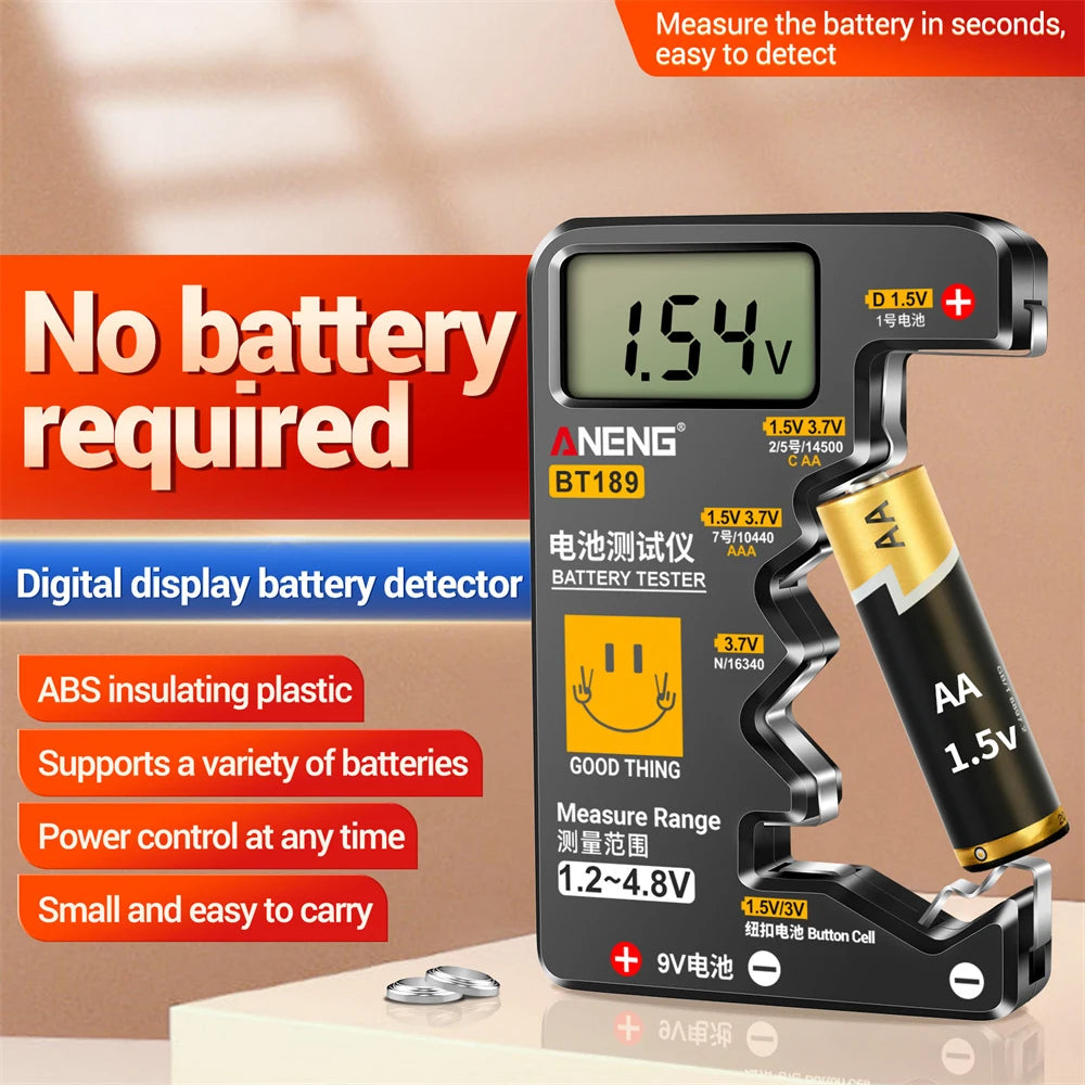 ANENG BT189 Button Cell Battery Tester Universal Household
