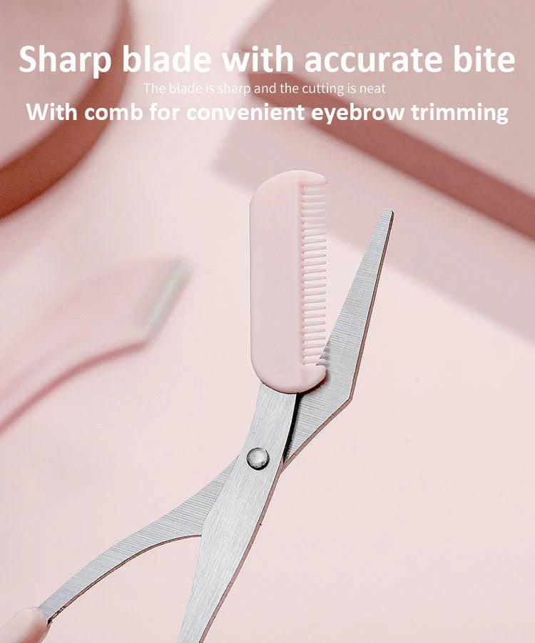 Eyebrow Trimming Knife Face Razor For Women Eyebrow Scissors