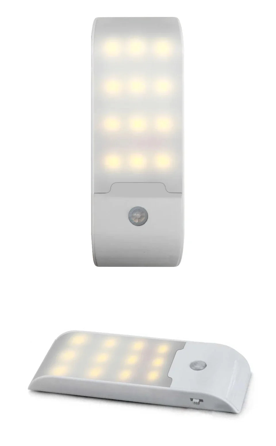 Motion Sensor LED Night Light Rechargeable Lamp Human Body Induction Cabinet Lamp Kitchen Wardrobe Stairs Emergency Lighting
