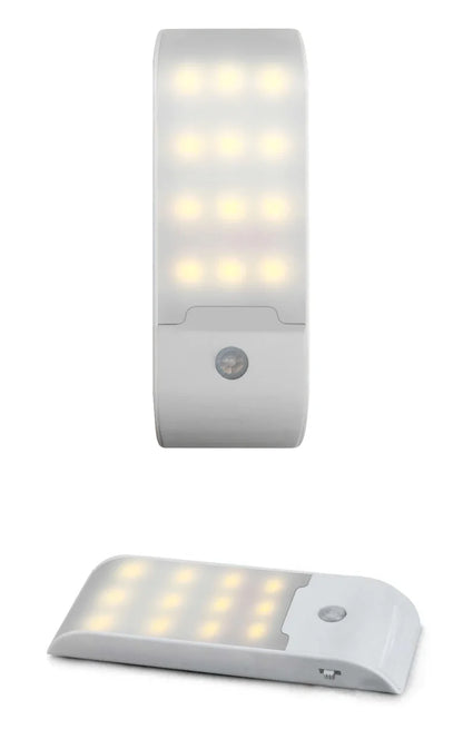 Motion Sensor LED Night Light Rechargeable Lamp Human Body Induction Cabinet Lamp Kitchen Wardrobe Stairs Emergency Lighting