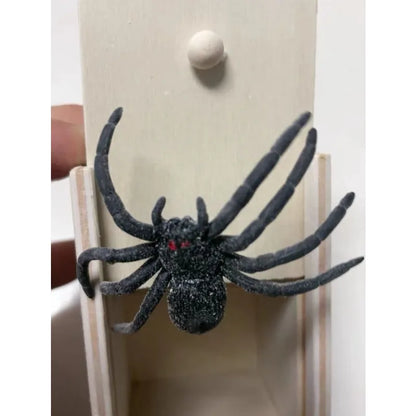 1pc Quality Prank Wooden Scare Box Trick Spider Funny Crafts Scare Box Wooden Hidden Box Fun Game Prank Trick Friend Miniatures