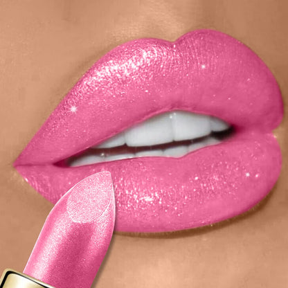 Diamond Shimmer Lipstick Lip Gloss High Pigmented Long Lasting 10 Colors Glitter Lipgloss Lips Makeup Cosmetics Sexy Make Up