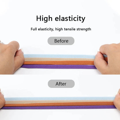 8mm Width No Tie Shoe Laces Press Lock Shoelaces Without Ties