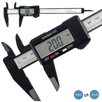 150mm 100mm Electronic Digital Caliper Carbon Fiber Dial Vernier Caliper Gauge Micrometer Measuring Tool Digital Ruler