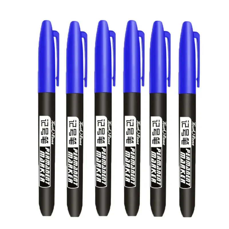 1-20Pcs Permanent Marker Pen Drawing Markers Oil-Based Waterproof Black Blue Red Ink Sketch Pens Stationery Art School Supplies