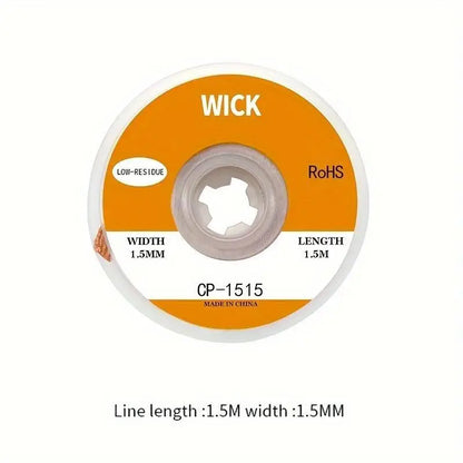1PC 2.0mm 3.5mm 1.5M Welding Wires Desoldering Braid Solder Remover Wick Wire Welding Tin Sucker Repair Tool