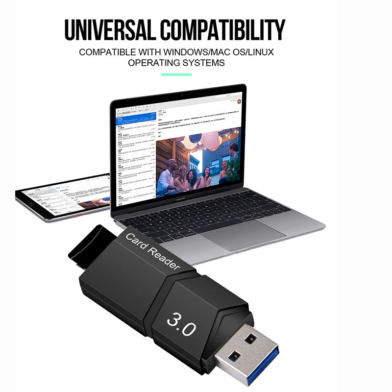 SD Card Reader USB3.0 Smart Card Reader USB 3.0 TF Card Reader Mini Reader For Computer PC
