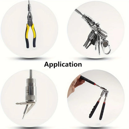 1pc Telescopic Pickup Magnetic Iron Rod Household Automotive Repair and Inspection Tool Strong Magnetic Metal Screw Suction Rod
