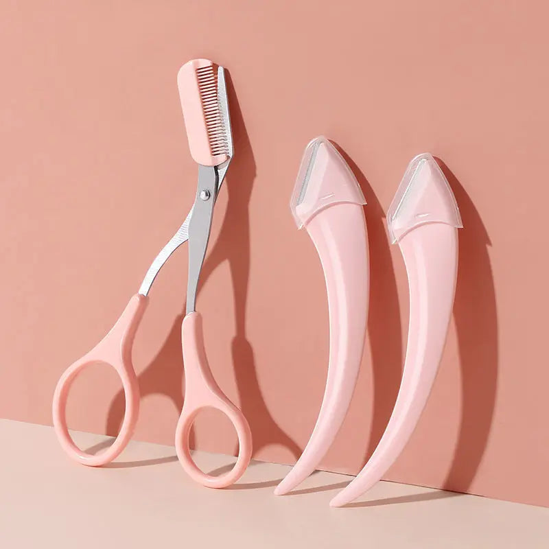 Eyebrow Trimming Knife Face Razor For Women Eyebrow Scissors