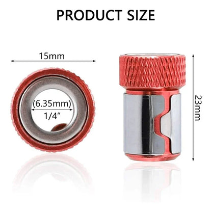 6.35mm Universal Magnetic Ring Alloy Magnetic Ring Screwdriver Bits Anti-corrosion Strong Magnetizer Drill Bit Magnetic Ring
