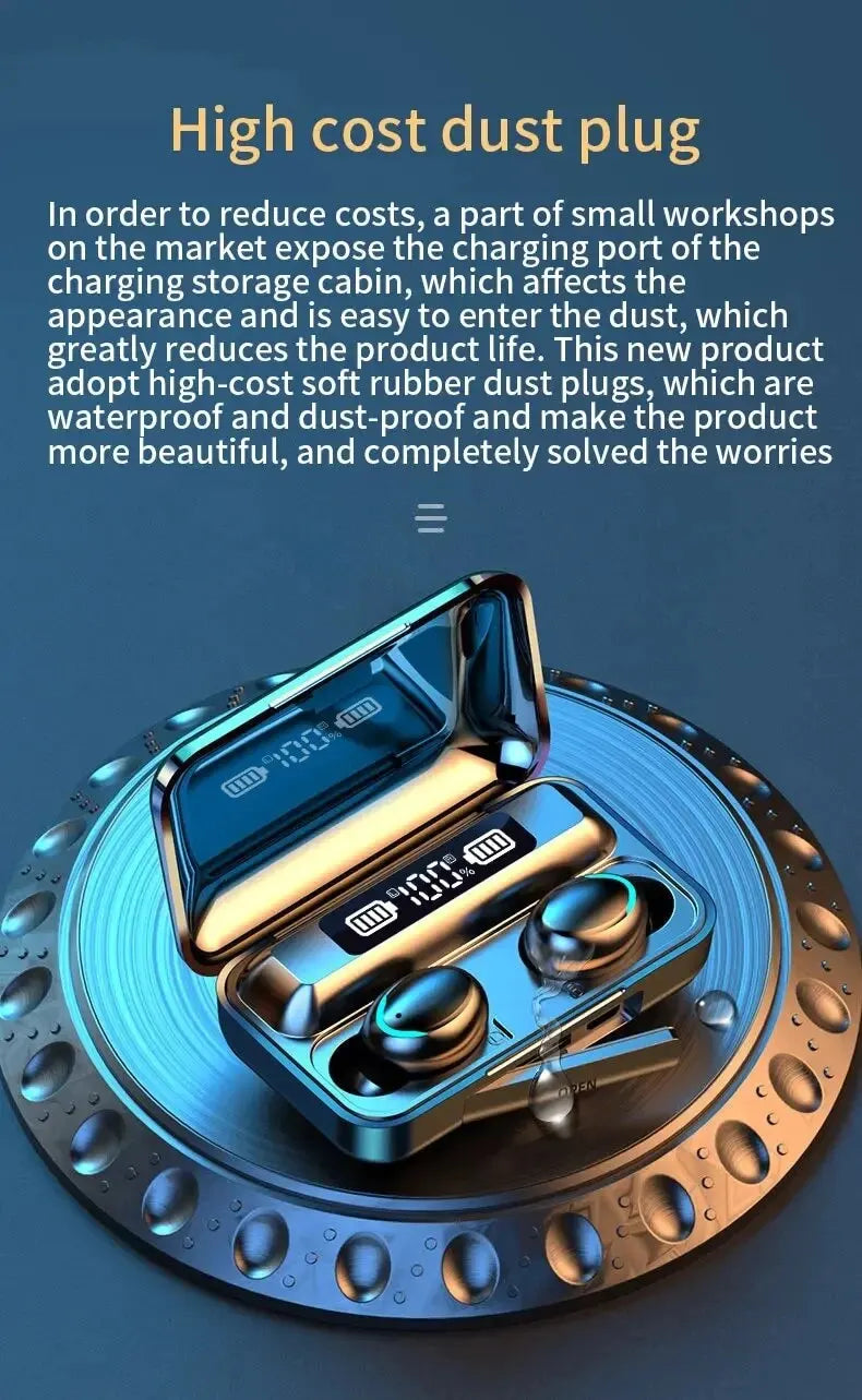 F9 Wireless Bluetooth Headphones Tws Waterproof Earbuds