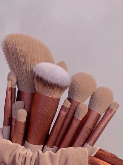 13 soft makeup brushes set cosmetic foundation