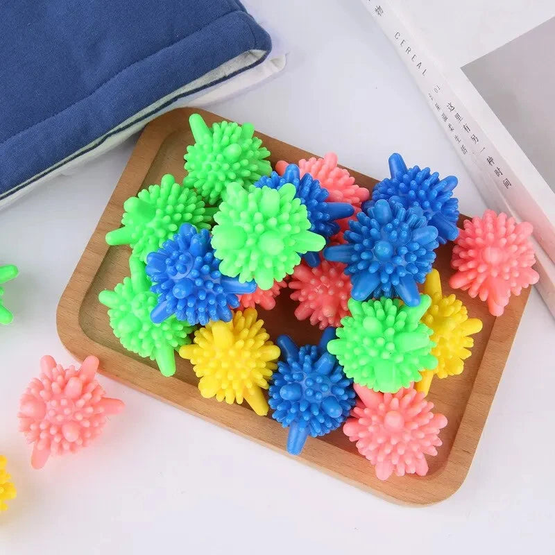 10Pcs/Set Laundry Ball Reusable Household Washing Clothes Softener Remove Dirt Clean Shape PVC Solid 2022