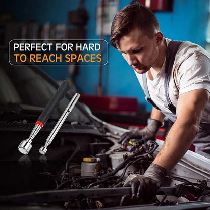 1pc Telescopic Pickup Magnetic Iron Rod Household Automotive Repair and Inspection Tool Strong Magnetic Metal Screw Suction Rod