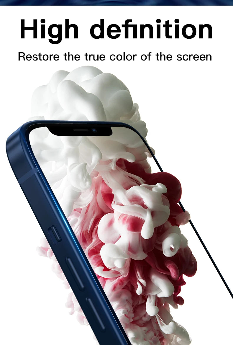 3PCS Tempered Glass For iPhone 15 14 13 12 11 Pro Max 7 8 Plus Screen Protector For iPhone X XS Max XR Protective Glass Film