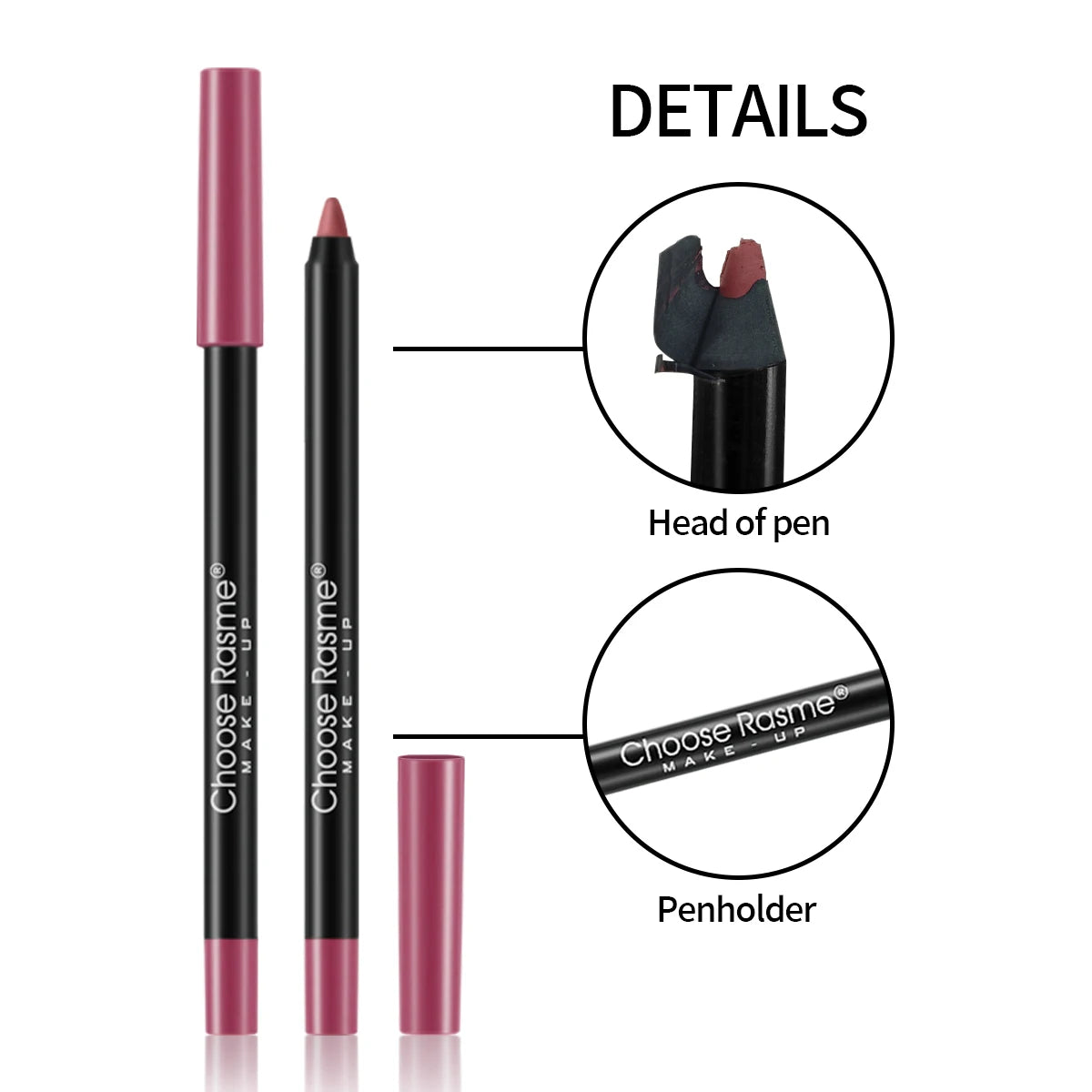 12 pcs Lip Liner Pencil Set Matte Lipliner Pencil Lipstick Waterproof Long Lasting Nude Contour Lipstick Pen Lip Tint Cosmetics