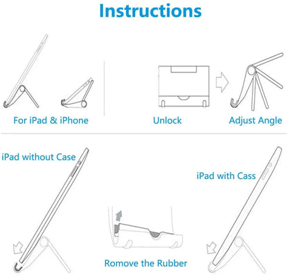 Universal Desktop Mobile Phone Holder Stand For IPhone IPad Adjustable