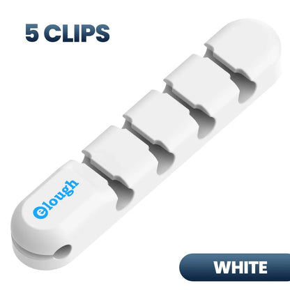 Cable Organizer Management Wire Holder Flexible USB Cable Winder Tidy Silicone Clips For Mouse Keyboard Earphone Protector